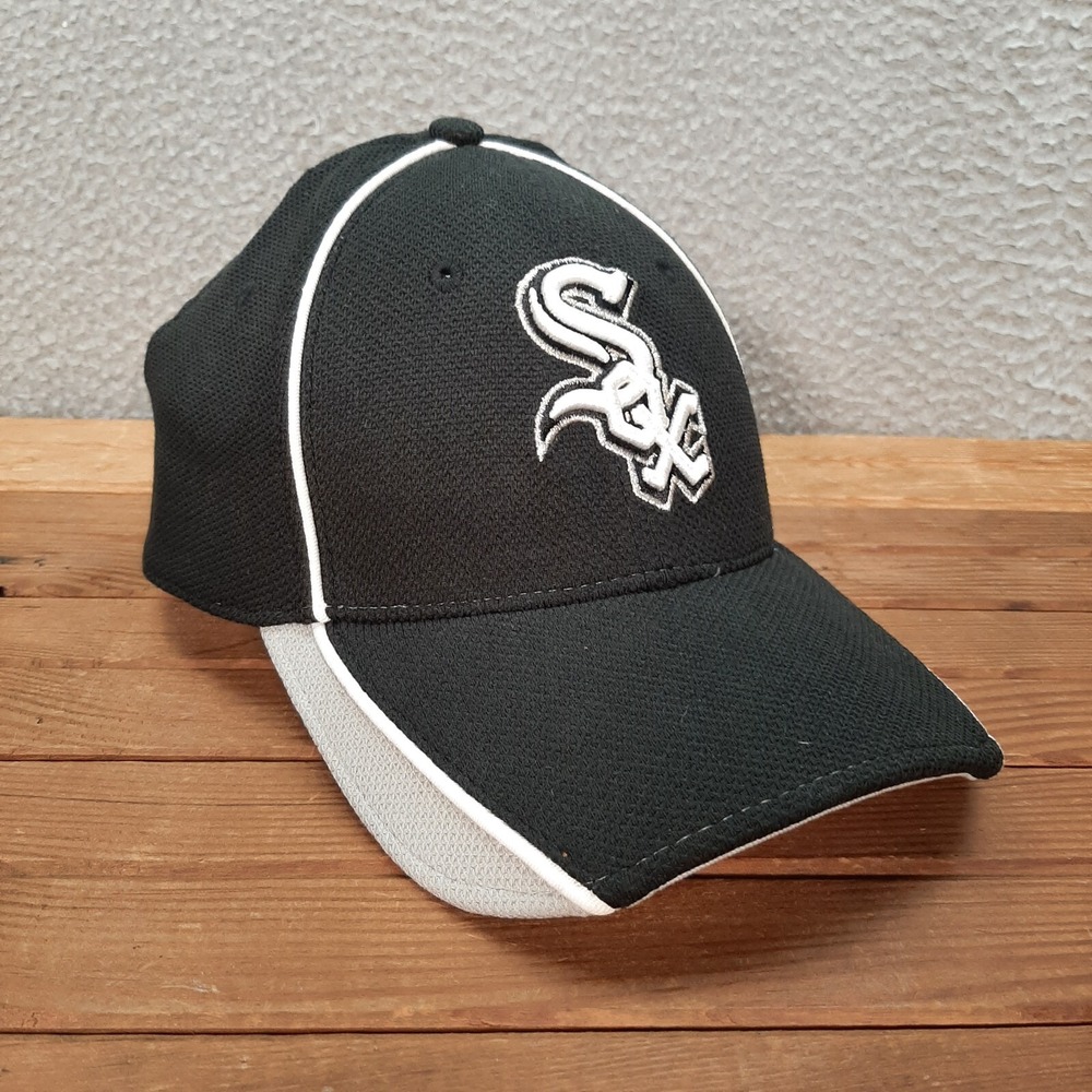 Chicago White Sox Hat Adult Black L/XL Fitted Cap New Era 39Thirty MLB Baseball - Picture 2 of 9